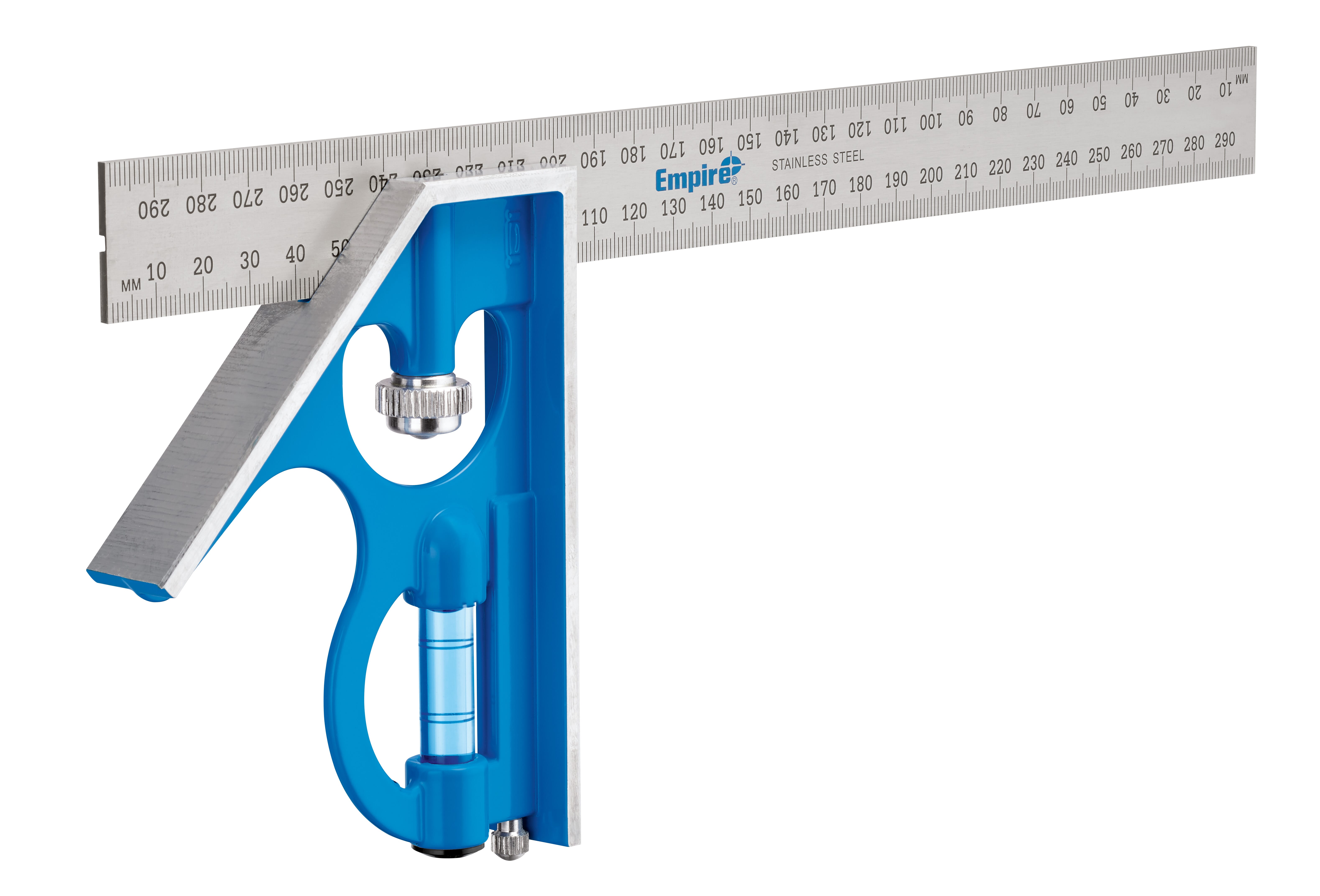 Milwaukee® Empire® True Blue® E250M Professional Combination Square, 30 cm L x 5-1/4 in W, Stainless Steel Blade